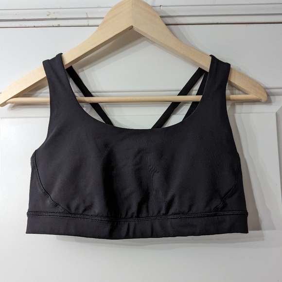 Lululemon Black Sports bra 8 - Picture 1 of 5